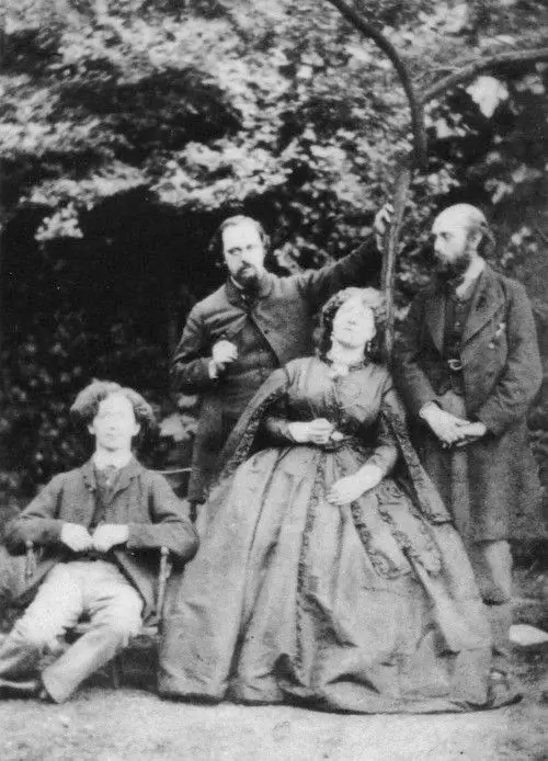Family group portrait restoration example - Original