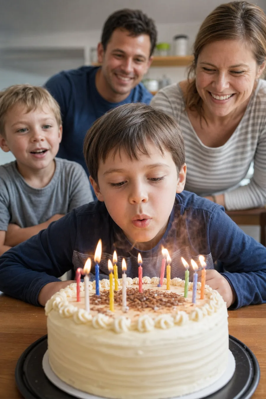Sharp birthday photo after AI unblur
